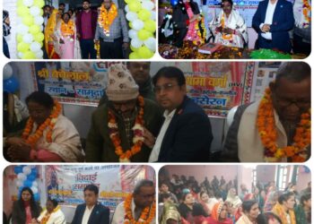 ढोल नगाड़े के साथ विदाई समारोह कार्यक्रम संपन्न हुआ