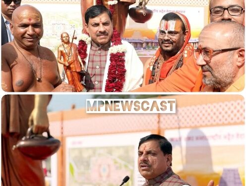 ज्ञान और अध्यात्म की पवित्र भूमि “एकात्म धाम” आचार्य शंकराचार्य की ज्ञानभूमि ओंकारेश्वर के एकात्म धाम में “Statue Of Oneness” पर पुष्प अर्पित कर नमन किया।