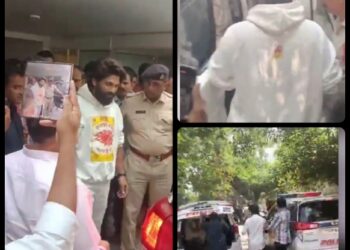 पुष्पा 2 के स्क्रीनिंग के दौरान हुई थी भगदड़ में एक महिला की मौत के मामले में अभिनेता alluarjun को हैदराबाद पुलिस ने किया गिरफ्तार VIDEO