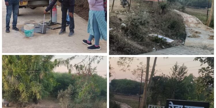 नगरीय प्रशासन एवं आवास विभाग की टीम ने कायाकल्प 2.0 में बन रही रोड निर्माण सामग्री का लिया सैंपल…