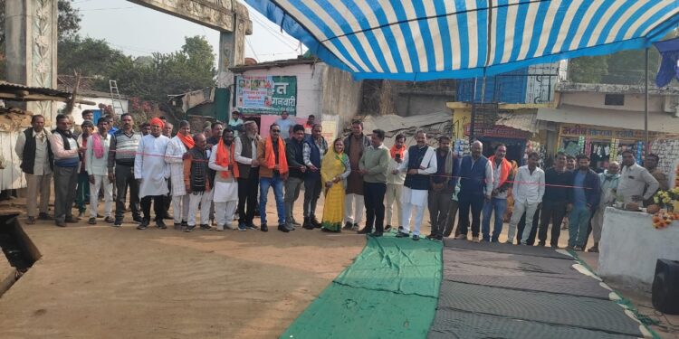 अंतर्वेद में सामुदायिक भवन का भूमिपूजन विधायक जी किया