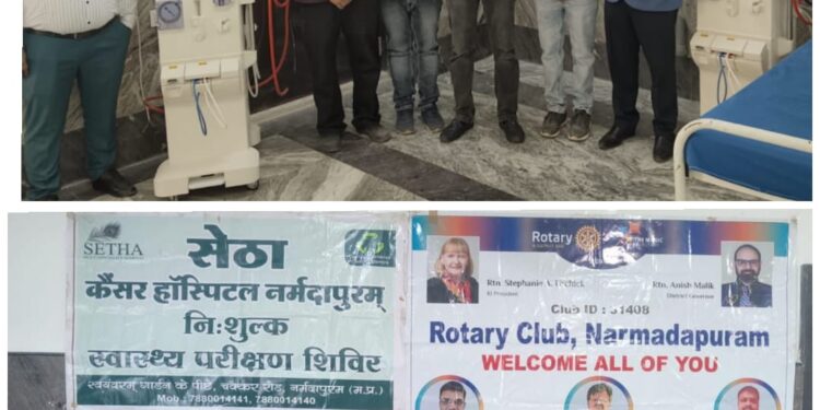 सेठा मल्टीस्पेशलिटी हॉस्पिटल में रोटरी क्लब द्वारा मरीजों की सहायतार्थ डायलिसिस मशीन की सौगात…
