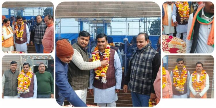 नवनिर्वाचित मडपुरा मंडल अध्यक्ष प्रबल प्रताप सिंह भदोरिया का हुआ स्वागत