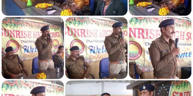*सनराईज हाई स्कूल, चंदन नगर में लगाया गया यातायात नियमों के प्रति जागरूकता सेमिनार*