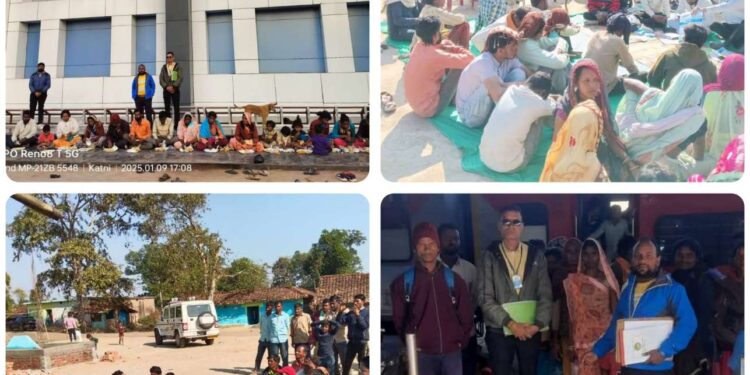 महाराष्ट्र में फंसे श्रमिक वापस आये