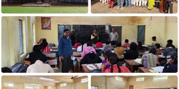 काॅलेज चलो अभियान महाविद्यालय की प्राचार्य डाॅ. चित्रा प्रभात के मार्गदर्शन में पूर्ण किया गया