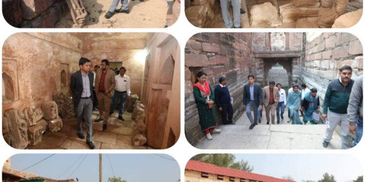 🔳बिलहरी में निर्मित होने वाले खेल मैदान स्थल, विष्णु वराह मंदिर और संरक्षित स्मारक स्थल का कलेक्टर श्री दिलीप यादव ने किया निरीक्षण  ◼️अधिकारियों को दिए आवश्यक दिशा- निर्देश