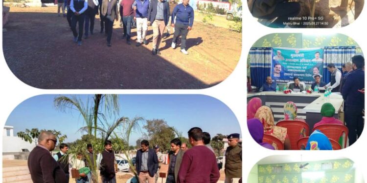 कलेक्टर श्री यादव ने तखला पहुंचकर सीएम जनकल्याण शिविर का किया औचक निरीक्षण,लिया जायजा ग्रामीणों की सुनी समस्याएं,आयुष्मान कार्ड और पेंशन के हितग्राहियों को किया हितलाभ वितरण जिला पंचायत के सीईओ श्री गेमावत ने ग्रामीणों से संवाद कर योजनाओं के लाभ की ली जानकारी