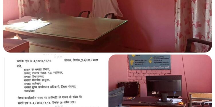 शासन के आदेशों का नही है डर, मनमर्जी से पहुंच रहे कार्यलय अधिकारी कर्मचारी,,