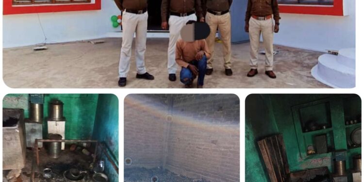 *बेटे ने घर में लगाई आग, माधवनगर पुलिस ने किया गिरफ्तार*