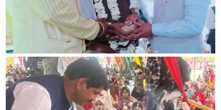 “पाटीदार समाज में उपनिरीक्षक रवि भंडारी का किया सम्मान” पाटीदार समाज के सामूहिक सम्मेलन 33 जोड़े बंधे परिणय सूत्र में…।