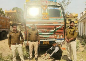थाना शुजालपुर मंडी पुलिस की बड़ी सफलता”  सरकारी चावल से भरा ट्रक सहित कुल किमती 35 लाख रूपये का मश्रुका किया जप्त..!