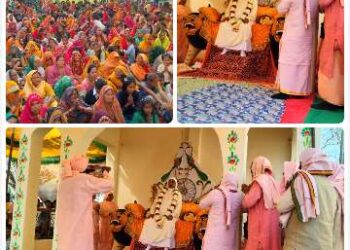 सतगुरु के दर्शन से भक्ता जन गदगद हुए जय कारे से गुजा मुड़हुआ दक्षिणी आश्रम