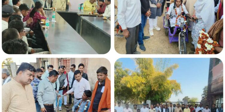 *बहोरीबंद विधायक श्री पांडेय ने रीठी में 20 दिव्यांगों को वितरित किए कृत्रिम अंग एवं सहायक उपकरण*  *उपकरण मिलते ही दिव्यांगों के चेहरे खिले,छाई खुशहाली, शासन प्रशासन का जताया आभार*