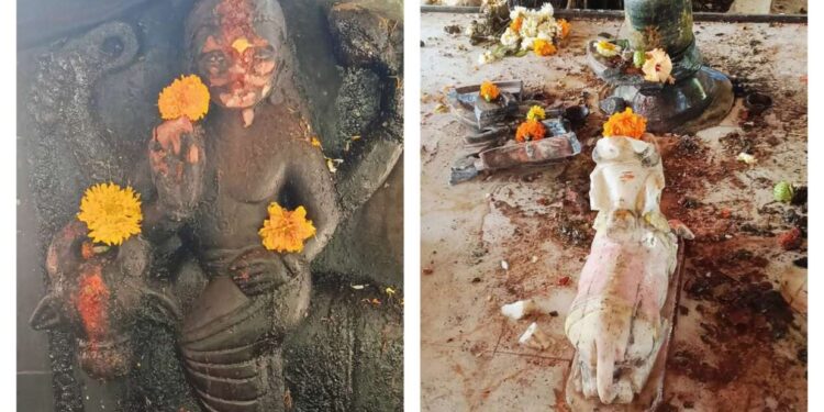 गढ़ाकोटा के केसरवानी कालोनी मे धार्मिक मंदिर मे हुई तोड़ फोड़