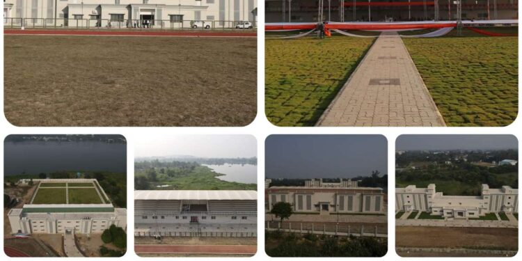 मुख्यमंत्री डॉ मोहन यादव करेंगे राँझी में 26.80 करोड़ रुपये से बने खेल परिसर का लोकार्पण.  खेल परिसर के सिंथेटिक एथेलेटिक ट्रेक पर हो सकेंगी अंतर्राष्ट्रीय स्तर की प्रतियोगितायें.  खिलाड़ियों के आवास के लिये सर्वसुविधायुक्त हॉस्टल, तकनीकी भवन, पवेलियन और दर्शक गैलरी का भी किया गया निर्माण.  6 हजार 250 वर्गमीटर क्षेत्र में बनाया गया अंतराष्ट्रीय मापदंडों के अनुरूप आर्चरी ऐरिना.