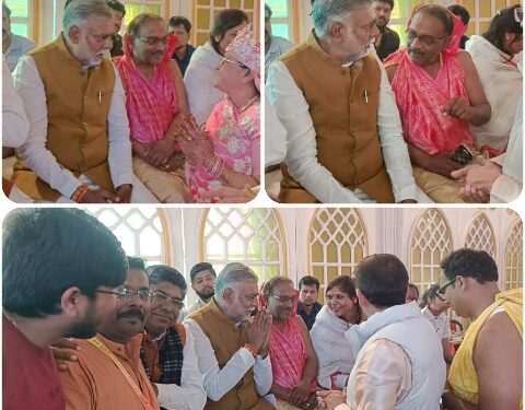 पंचायत एवं ग्रामीण विाकास मंत्री श्री पटेल पंचकल्याणक महोत्सव में हुए शामिल