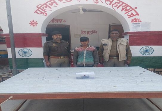 *थाना गुरसहायगंज पुलिस द्वारा 01 नफर अभियुक्त को एक अदद अवैध तमन्चा 315 बोर मय 01 अदद जिन्दा कारतूस 315 बोर के साथ गिरफ्तार किया ।*