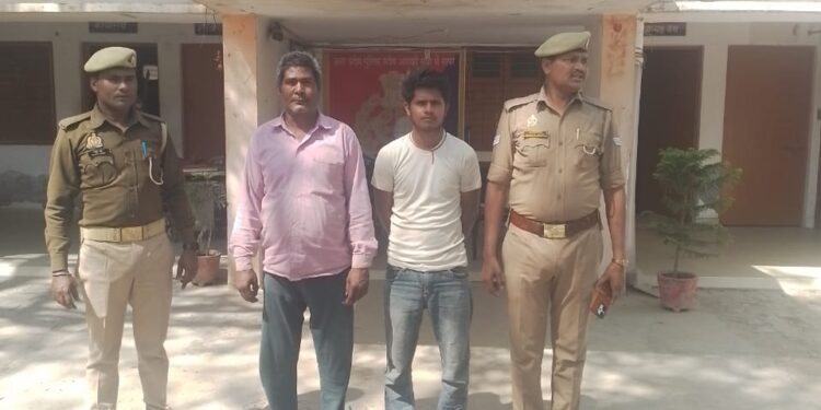 *थाना सौरिख पुलिस द्वारा 02 अदद बैटरी व 01 ई-रिक्शा सहित 02 चोरों को किया गिरफ्तार ।*