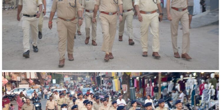 पुलिस अधीक्षक डॉ.गुरकरन सिंह के निर्देशन में आगामीं त्योहारों को दृष्टिगत रखते हुए थाना क्षेत्रों में निकाला गया फ्लैग मार्च,होटलों,धर्मशालाओं,रेलवे स्टेशन आदि में की जा रही सघन चैकिंग,रात्रि गश्त में फालतू घूम रहे युवाओं से पूँछताँछ कर की जा रही वैधानिक कार्यवाही….