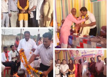 भाजपा जिला अध्यक्ष और बड़वारा विधायक ने वरिष्ट जनों का किया सम्मान