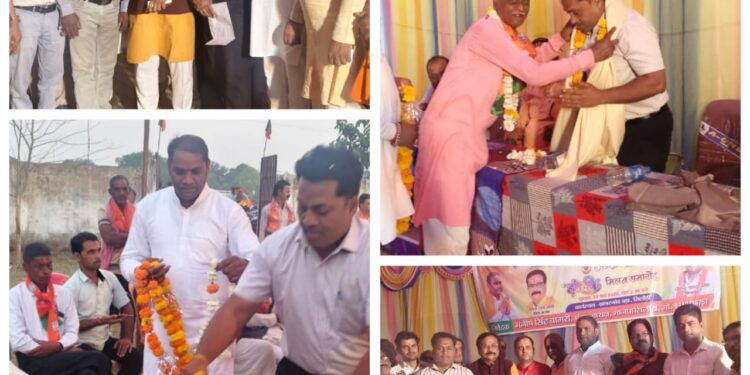 भाजपा जिला अध्यक्ष और बड़वारा विधायक ने वरिष्ट जनों का किया सम्मान
