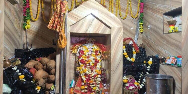 दैवीय शक्ति से रातों रात बनकर तैयार हुआ था बड़ी माई का मंदिर मंदिर से भक्तों की जुड़ी है आस्था, पूरी होती हैं मनोकामनाएं,उमरियापान के बडी माई मन्दिर में नवरात्र के पहले दिन से उमड़ी श्रद्धालुओं की भीड़,देरशाम बोए गए जवारें