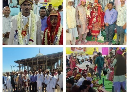 23 जोड़े परिणय सूत्र मैं बंधे और एक का हुआ निकाह,,