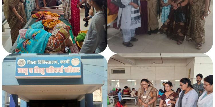 प्रसूतिका वार्ड में बेडशीट गायब, मरीज घर से ला रहे चादर,कंबल महिला दिवस से पूर्व महिला विंग ने किया जिला अस्पताल का निरीक्षण