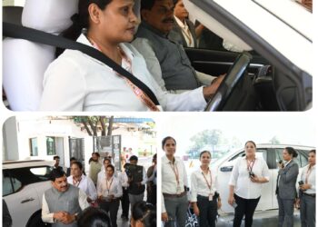 अंतर्राष्ट्रीय महिला दिवस के अवसर पर मुख्यमंत्री डॉ. मोहन यादव की सुरक्षा और काफिले की पूरी कमान आज नारी शक्ति के हाथों में है।