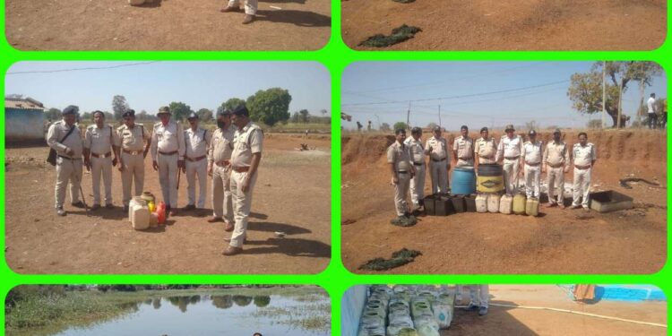 आबकारी वृत्त बहोरीबंद के ग्रामों में आबकारी विभाग ने की बड़ी कार्यवाही एक लाख रुपए से अधिक की मदिरा एवं लाहन जब्त 7 न्यायालयीन प्रकरण मध्यप्रदेश आबकारी अधिनियम के तहत पंजीबद्ध