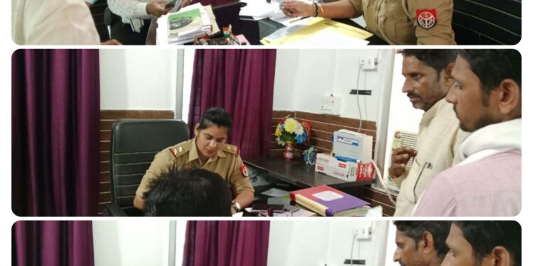 थाना समाधान दिवस में पहुंची 6 शिकायत है दो का मौके पर हुआ निस्तारण