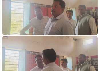कटारिया में प्राथमिक स्कूल का विधायक जी ने किया निरीक्षण