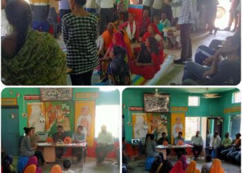 बाढ़ आपदा राहत और मनरेगा योजना में भ्रष्टाचार का मामला फिर हुआ उजागर  जांच में पहुँचे जनपद सीईओ ने ग्रामीणों ने लिया कथन,कहा- निष्पक्ष होंगी जांच