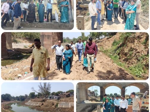 *महापौर प्रीति संजीव सूरी ने मोहन घाट,एवं मसुरहा घाट में चल रहे जीर्णोद्धार कार्यों का किया निरीक्षण* *विकास कार्यों को गुणवत्तापूर्ण, समय सीमा में किए जाने के दिए निर्देश*