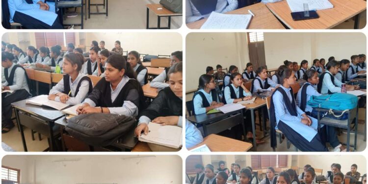 विद्यार्थियों को बायो डायनेमिक कृषि का प्रशिक्षण दिया गया।