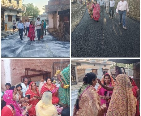 *बाबा घाट से मंगल नगर वैकल्पिक मार्ग का डामरीकरण हुआ पूर्ण,अब आवागमन में नहीं होगी परेशानी*  *महापौर प्रीति संजीव सूरी ने मार्ग का लिया जायज़ा*