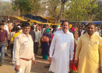 मां वीरासन मंदिर के ज्वारे के विसर्जन में उमड़ा जन सैलाब