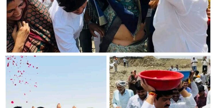 जल गंगा संवर्धन अभियान के तहत में ग्राम पंचायत कालापीपल गांव में…..विधायक घनश्याम चंद्रवंशी ने किया श्रमदान व सफाई..!