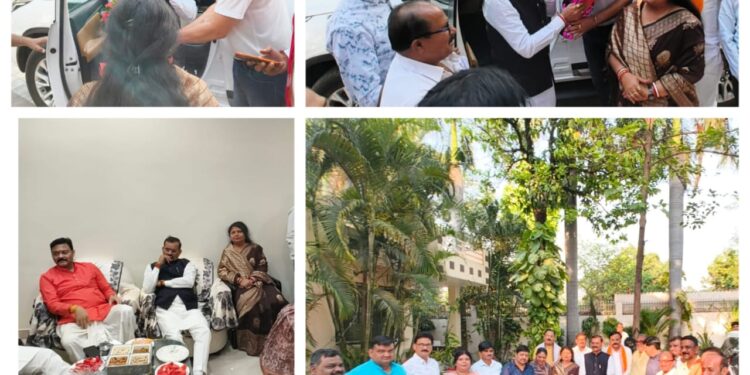 कटनी प्रवास के दौरान महापौर निवास पर पहुंचे प्रदेश अध्यक्ष वीडी शर्मा शहर विकास के विभिन्न मुद्दों को लेकर हुई चर्चा