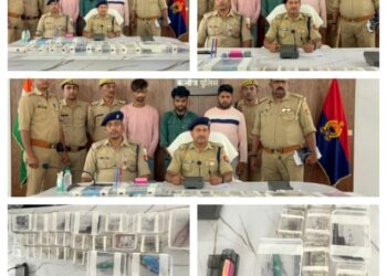 *थाना छिबरामऊ पुलिस द्वारा कस्बा छिबरामऊ में हुयी 03 चोरी की घटना का खुलासा करते हुये घटना में संलिप्त 03 अभियुक्त व 01 बालअपचारी को किया गिरफ्तार, कब्जे से चोरी किये गये आभूषण (वजन करीब 90 ग्राम सोना व 1,350 ग्राम चांदी) अनुमानित कीमत करीब 10 लाख रूपये व 80,000/- रू0 नगद किये बरामद ।*