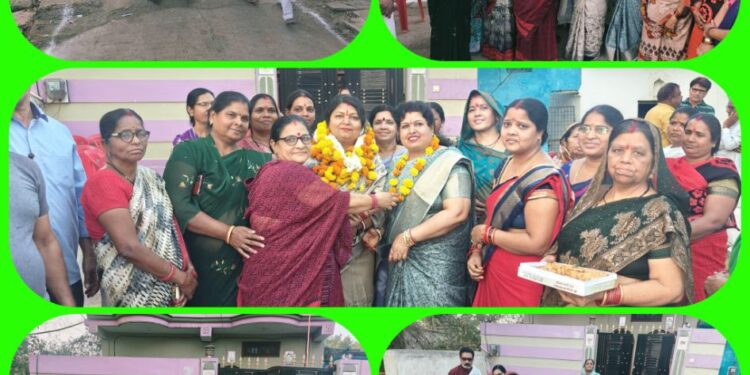 *लखेरा खेरमाई मंदिर परिसर में 20 लाख की लागत से होगा सामुदायिक भवन निर्माण*  *नयागांव में 25 लाख की लागत से विभिन्न स्थानों में बनेगी सी.सी नाली*  *महापौर,निगमाध्यक्ष एवं स्थानीय पार्षद की गरिमामय उपस्थिति में संपन्न हुआ भूमिपूजन*