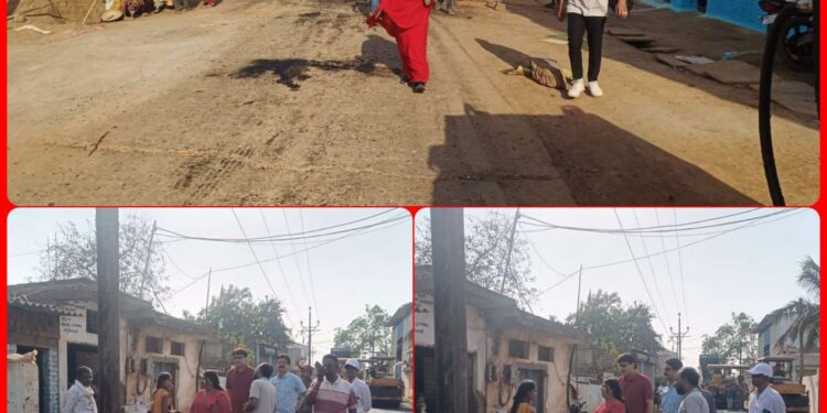 *कायाकल्प के तहत इमलिया से बाबा नारायण शाह गेट तक निर्माणाधीन सड़क का महापौर प्रीति संजीव सूरी ने किया निरीक्षण* *लगभग ढाई किलोमीटर तक हो रहा डामर सड़क का निर्माण*