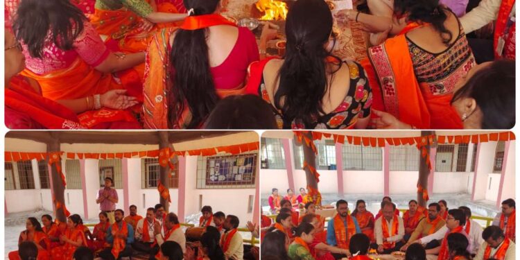जेपीवी डीएवी में हुआ हनुमान प्राकट्योत्सव के पावन अवसर पर विशेष हवन यज्ञ