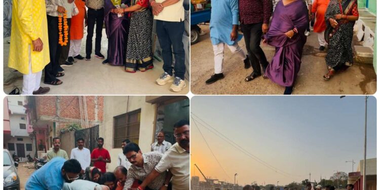 *हनुमान जयंती के पावन अवसर पर चंद्र शेखर आजाद वार्ड के नागरिकों को मिली 31 लाख रुपए के विकास कार्यों की सौगात*  *सड़क एवं नाली निर्माण होने से आवागम सहित जल निकासी की सुविधा होगी बेहतर*  *मूलभूत सुविधाओं के लिए आम जन परेशान न हों : महापौर श्रीमती सूरी*