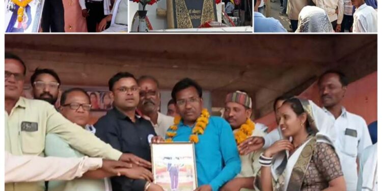 जय भीम के जयकारों से पूरा रीठी गूंजा,निकली विशाल शोभायात्रा,रथ मैं सवार बाबा साहेब और भारत का सविधान,,,।