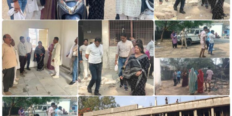 *गुणवत्ता के साथ शाला भवन का शेष निर्माण कार्य करें शीघ्र पूर्ण : मेयर श्रीमती सूरी*  *महापौर श्रीमती सूरी ने शासकीय निषाद स्कूल में निर्माणाधीन शाला भवन का निरीक्षण कर अधिकारियों को दिए आवश्यक निर्देश*