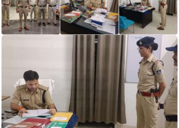 *पुलिस अधीक्षक अभिजीत रंजन द्वारा अर्द्धरात्रि में थाना रीठी का किया गया आकस्मिक निरीक्षण*