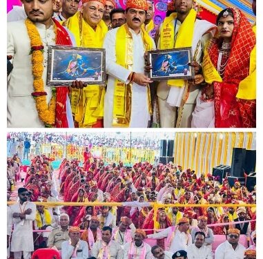 ग्राम जामनेर में कथावाचक गुरुदेव श्रीराम शर्मा द्वारा 125 कन्याओं का नि:शुक्ल सामूहिक विवाह सम्मेलन आयोजित…।