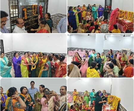 *महापौर एवं निगमाध्यक्ष की मौजूदगी में जालपा वार्ड के सामुदायिक भवन में 55 लाख रूपये से नवनिर्मित द्वितीय तल का वयोवृद्ध श्रीमती सत्यवती खंपरिया ने किया लोकार्पण*  *पारिवारिक कार्यक्रमों के लिए रियायती दर पर उपलब्ध होगी बेहतर सुविधा*  *सौंदर्यीकरण के साथ जल निकासी की व्यवस्था हेतु 8.10 लाख रूपये के विकास कार्यों का भूमिपूजन संपन्न*